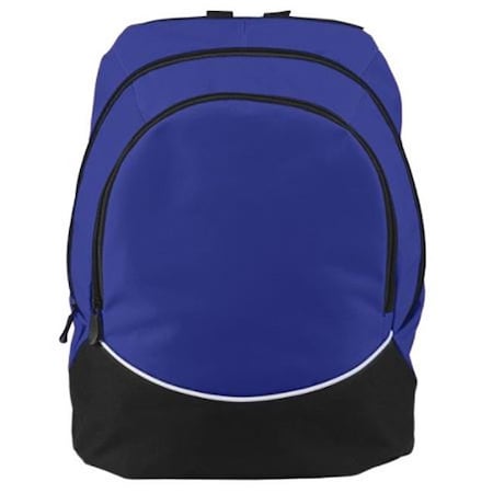 Augusta 1915A Large Tri-Color Backpack; Purple - All